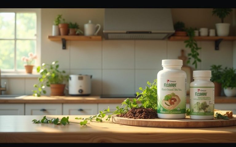 Ingrédients naturels pour la santé digestive avec Floravia en gélules.