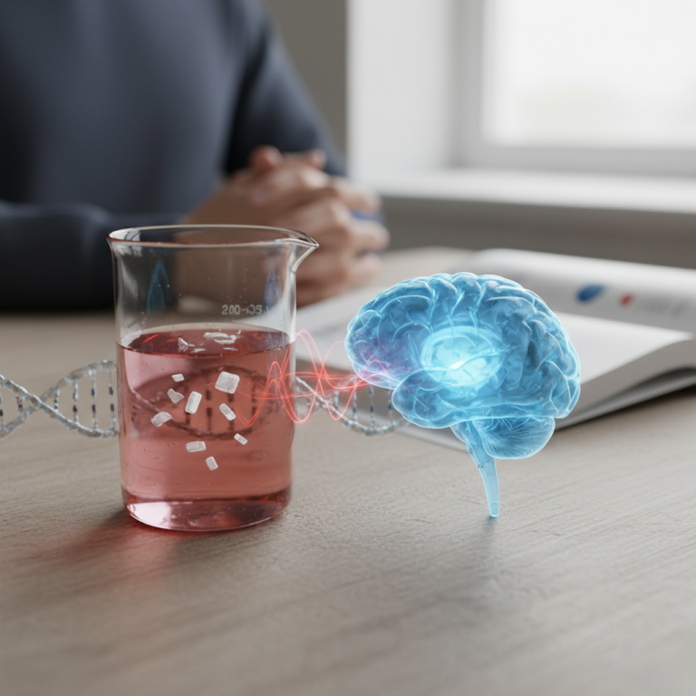 Illustration réaliste sur Stress et D-dimères : mécanismes et interprétation