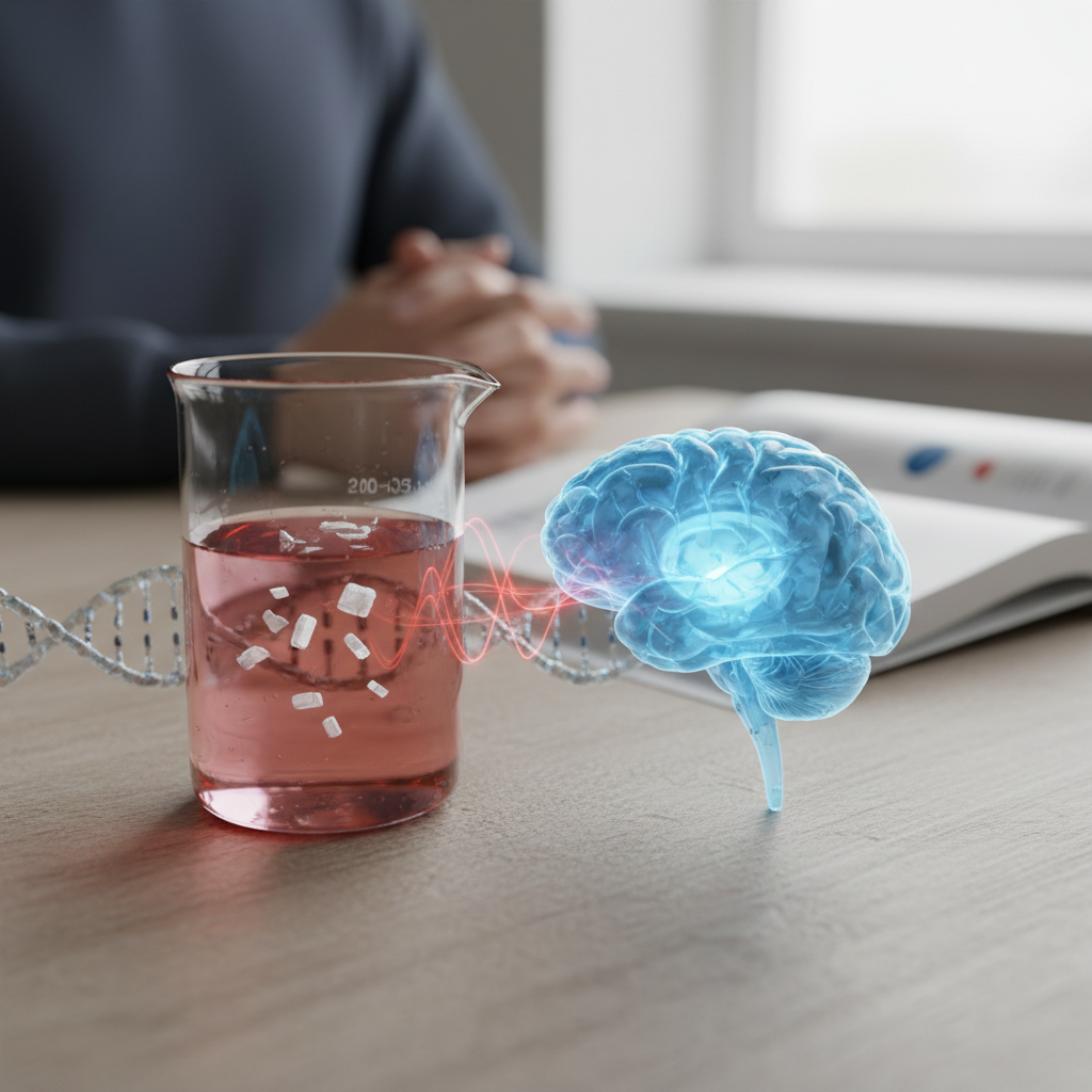 Illustration réaliste sur Stress et D-dimères : mécanismes et interprétation