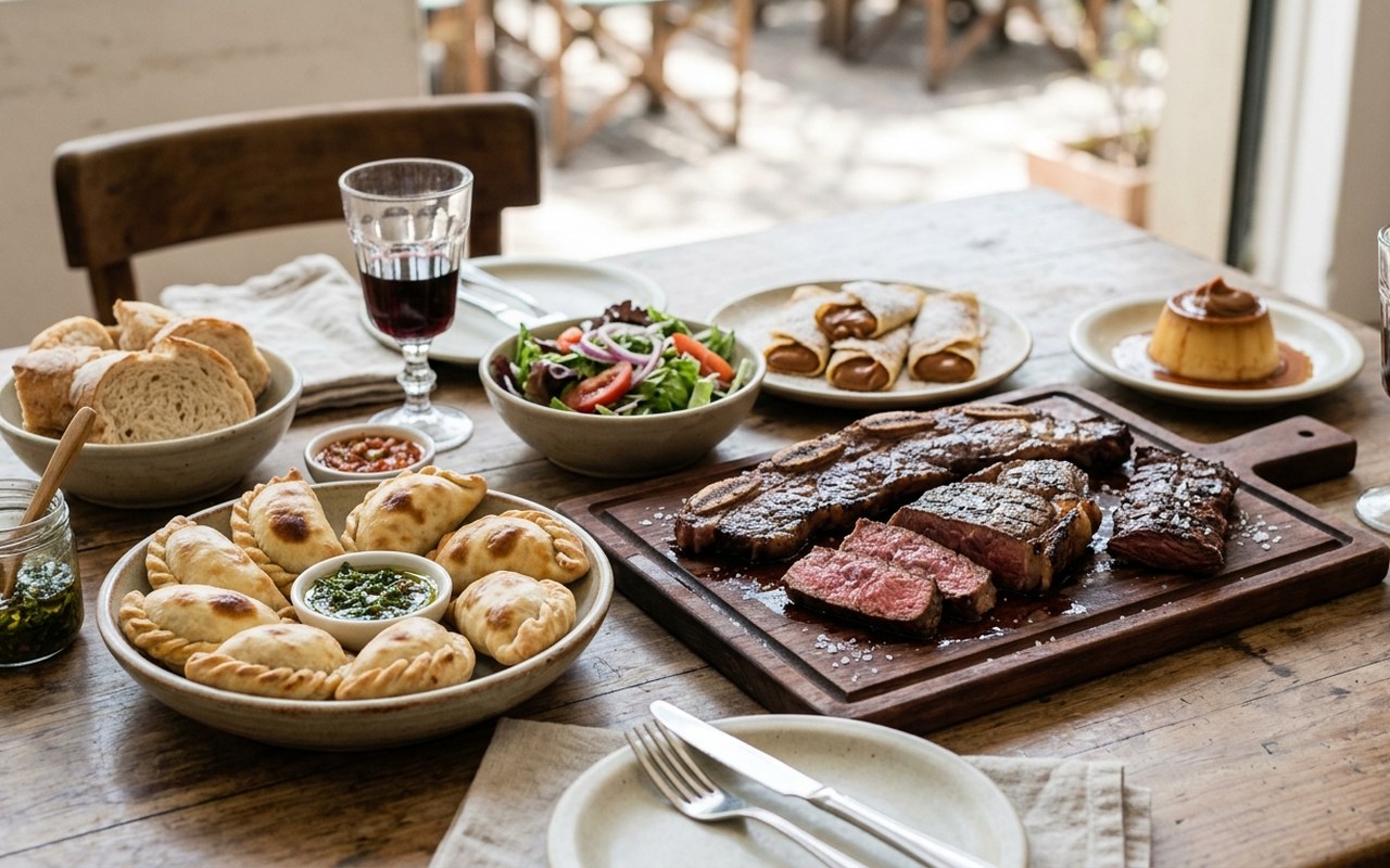 Table de spécialités argentines