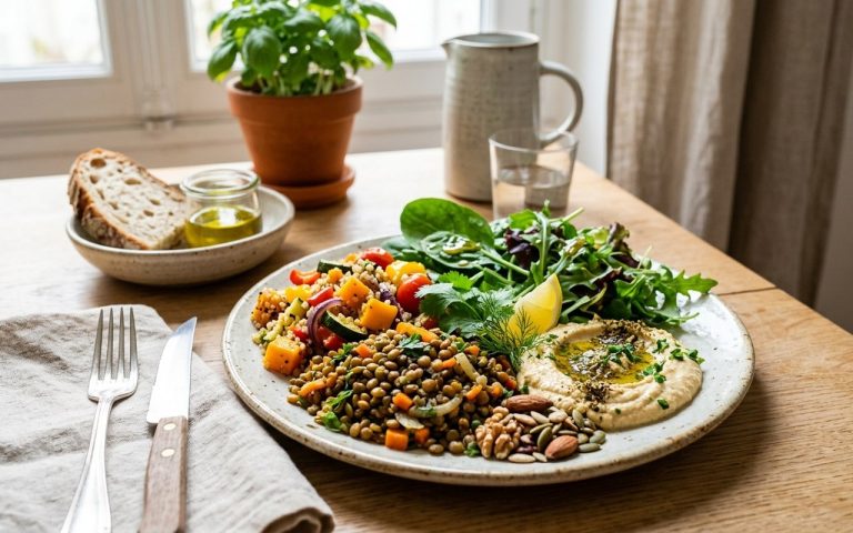 Assiette végétale équilibrée